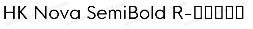 HK Nova SemiBold R字体转换